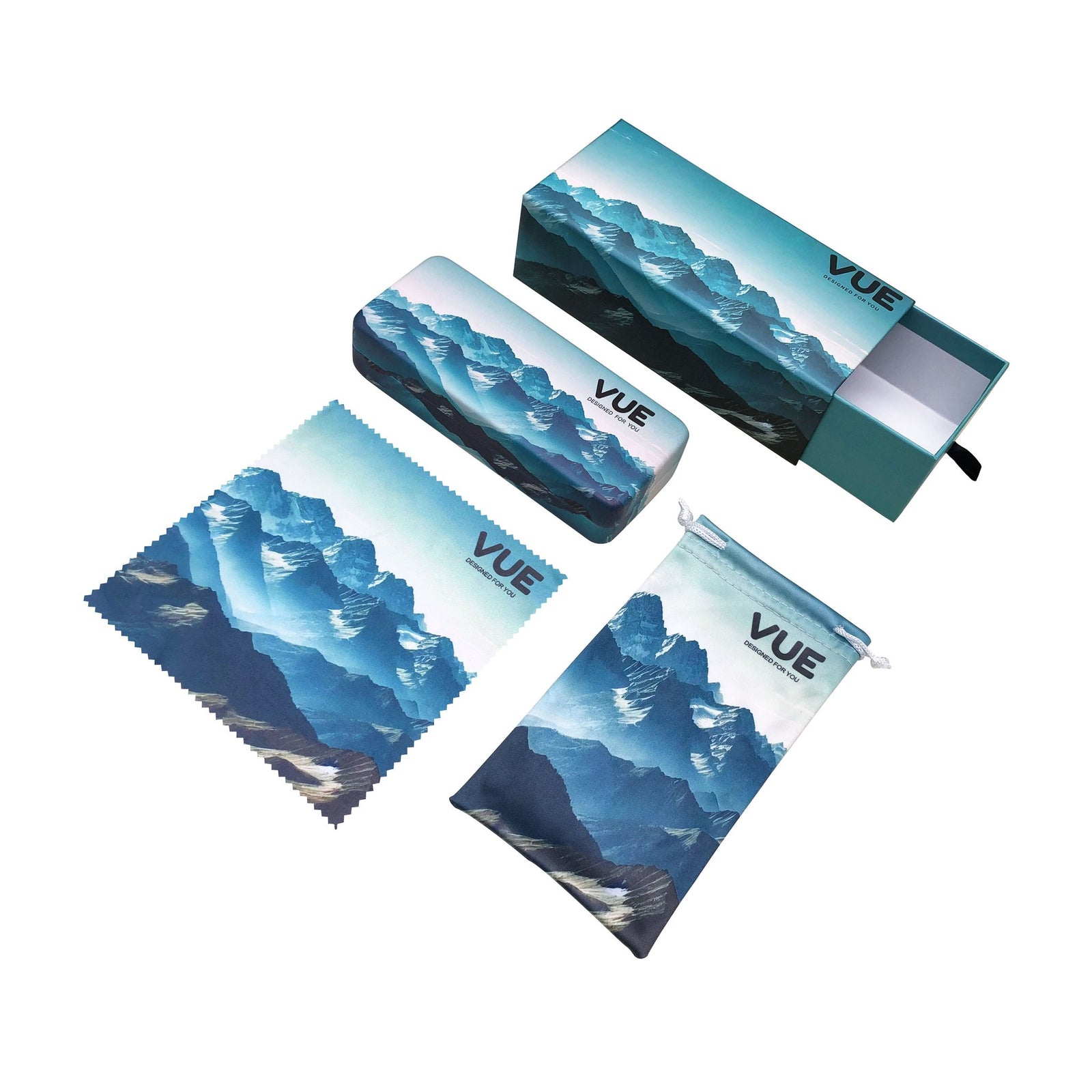 Custom Printed Eyewear Packaging Set - Mountain Design | Image 2 | WIKA Packing