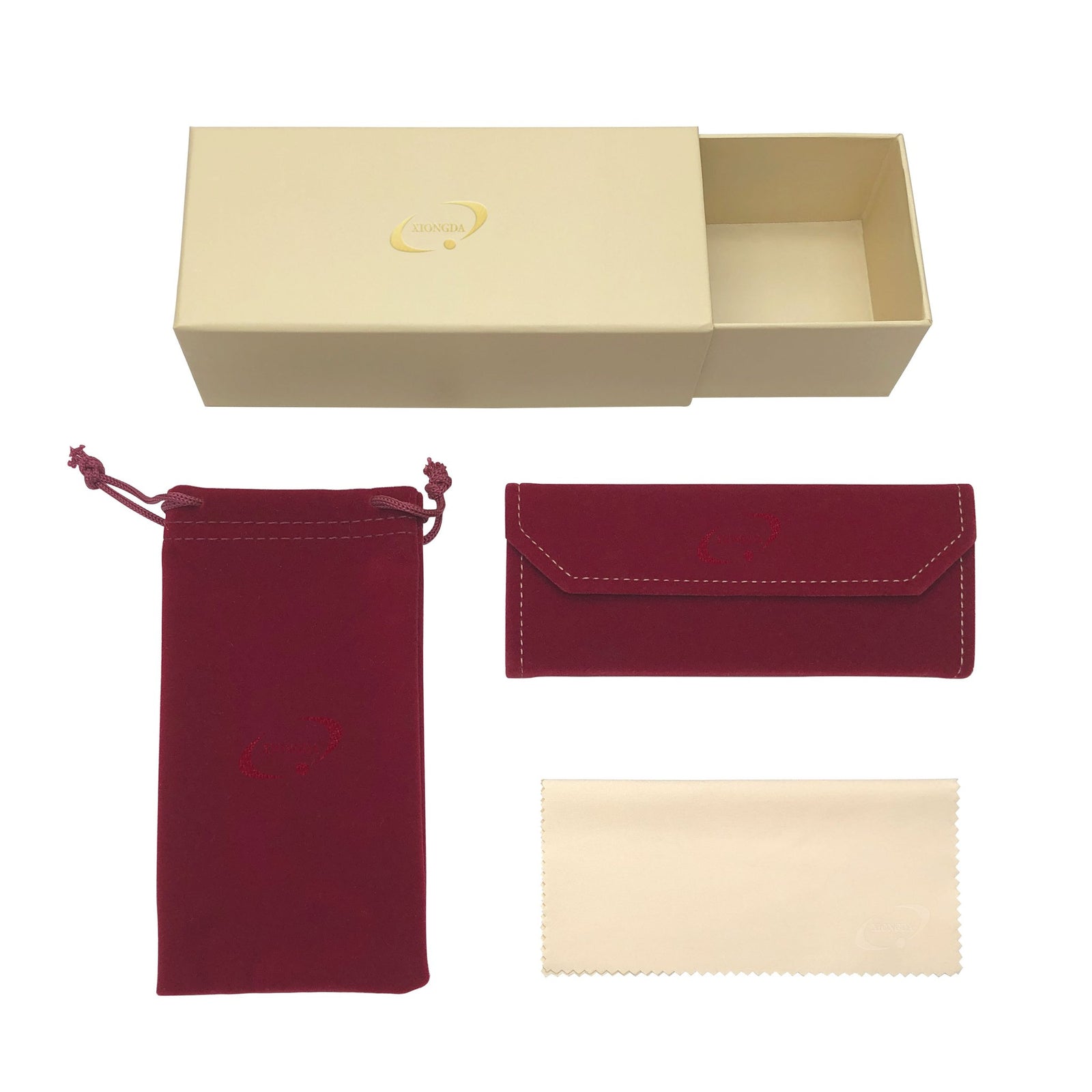 Custom Foldable Case Eyewear Packaging Set - White & Blue | Image 5 | WIKA Packing