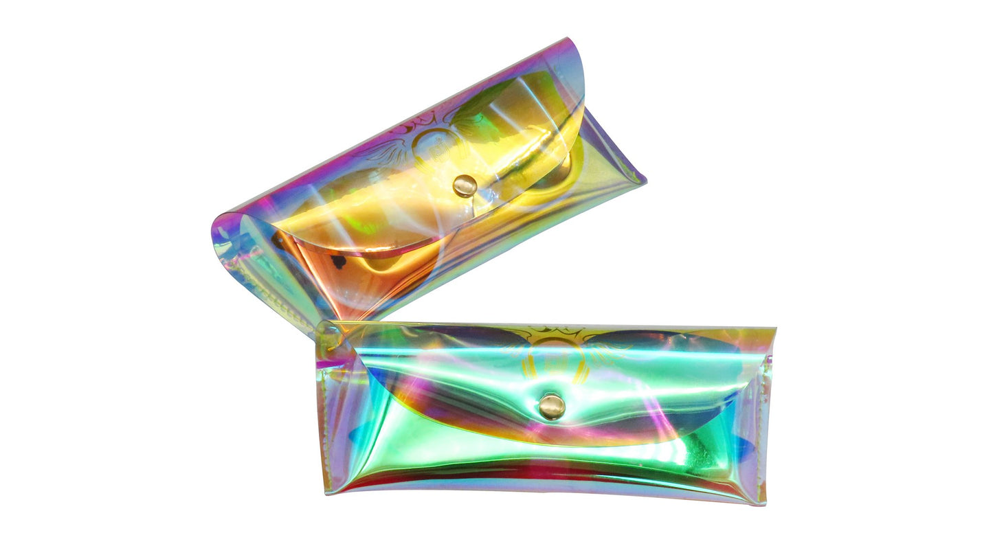 Custom Holographic PVC Eyewear Pouch with Snap Closure | Image 6 | WIKA Packing