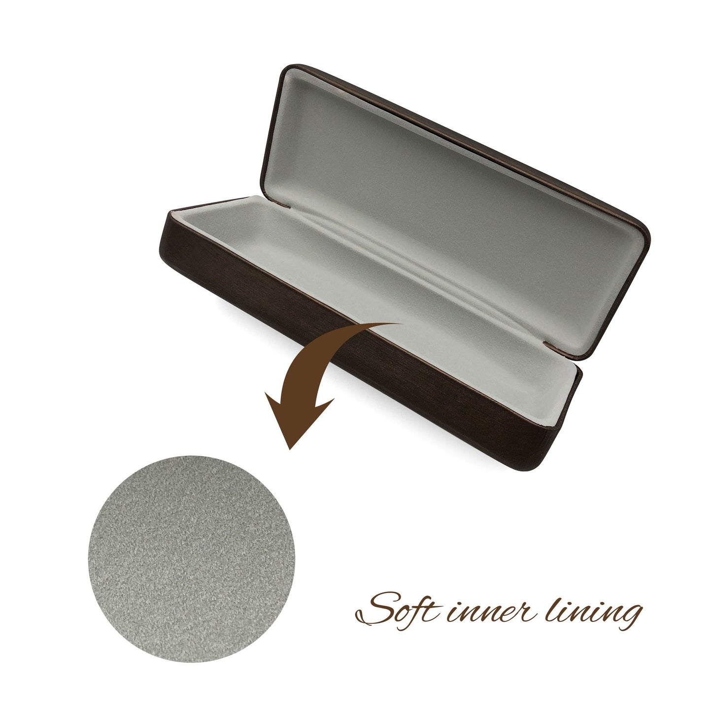Custom Brushed Metal Glasses Case | Image 4 | WIKA Packing