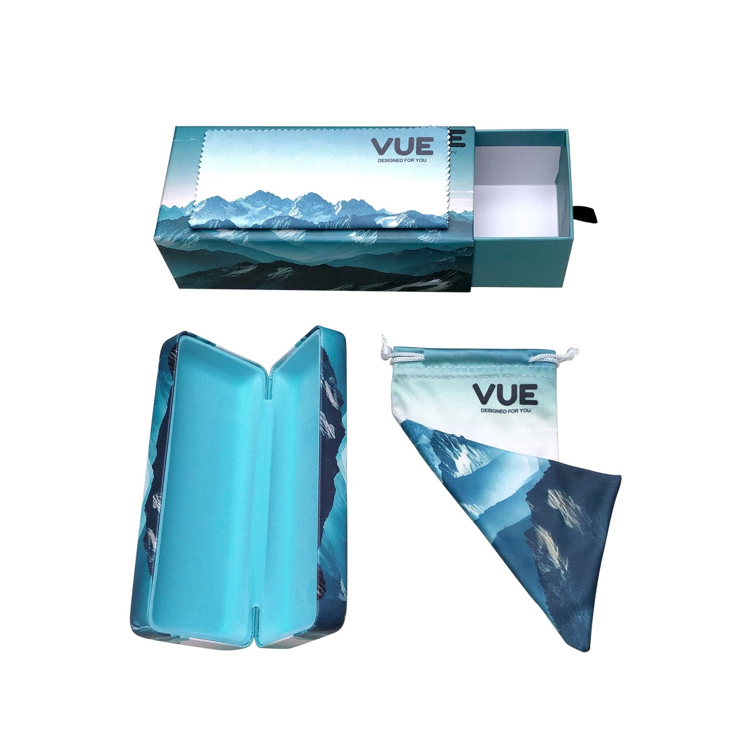 Custom Printed Eyewear Packaging Set - Mountain Design | Image 3 | WIKA Packing