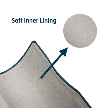 Custom Teal Leather-Look Eyewear Packaging Set | Image 3 | WIKA Packing