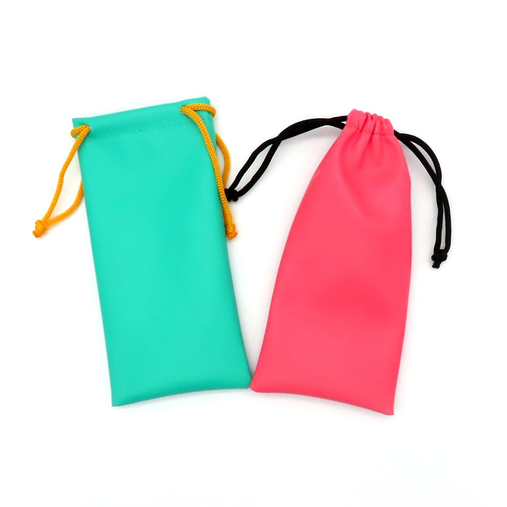 Custom PU Leather Drawstring Eyewear Pouch | Image 1 | WIKA Packing