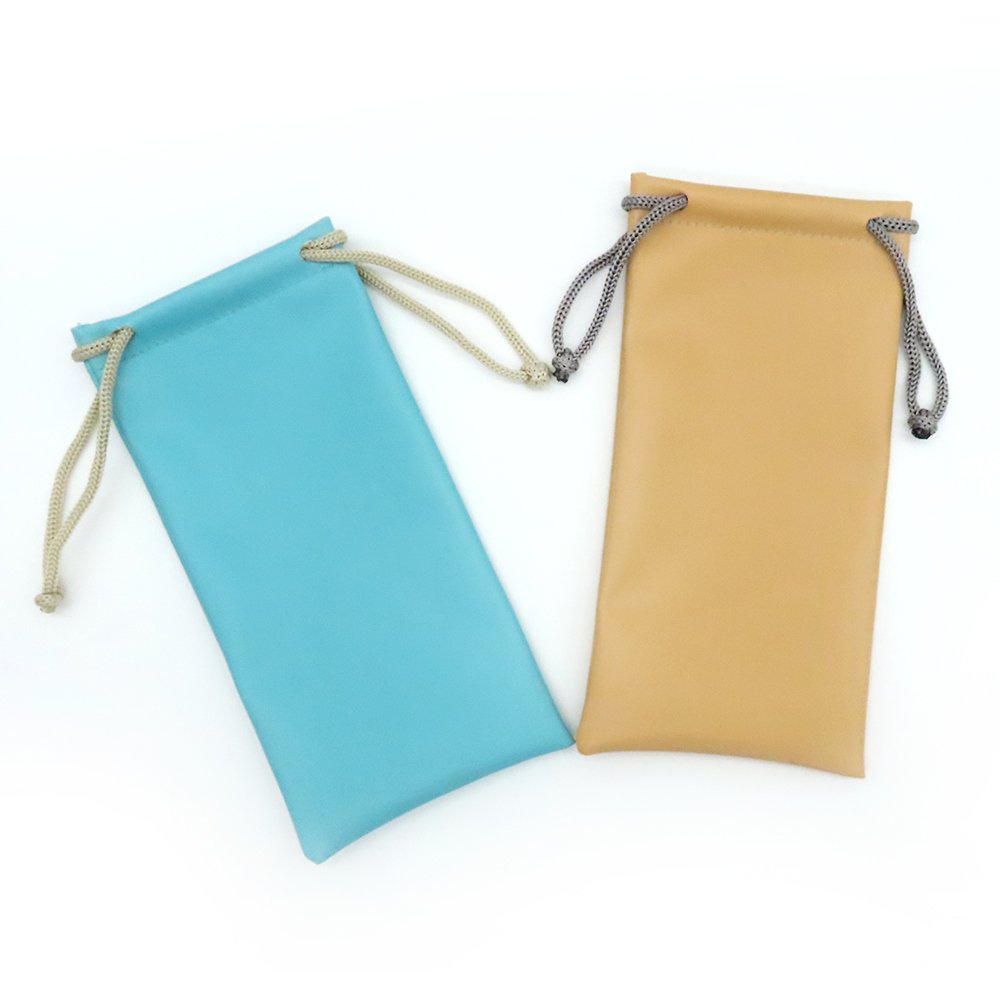 Custom PU Leather Drawstring Eyewear Pouch | Image 2 | WIKA Packing