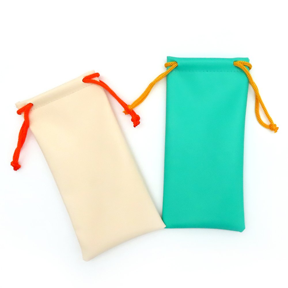 Custom PU Leather Drawstring Eyewear Pouch | Image 3 | WIKA Packing