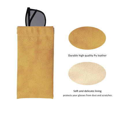 Custom Spring-Frame PU Leather Eyewear Pouch | Image 2 | WIKA Packing