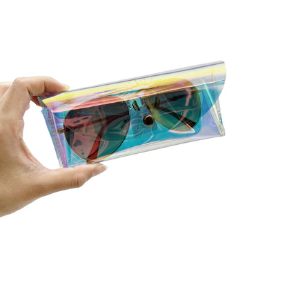 Custom Holographic PVC Eyewear Pouch with Snap Closure | Image 1 | WIKA Packing