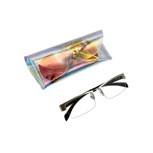 Custom Holographic PVC Eyewear Pouch with Snap Closure | Image 2 | WIKA Packing