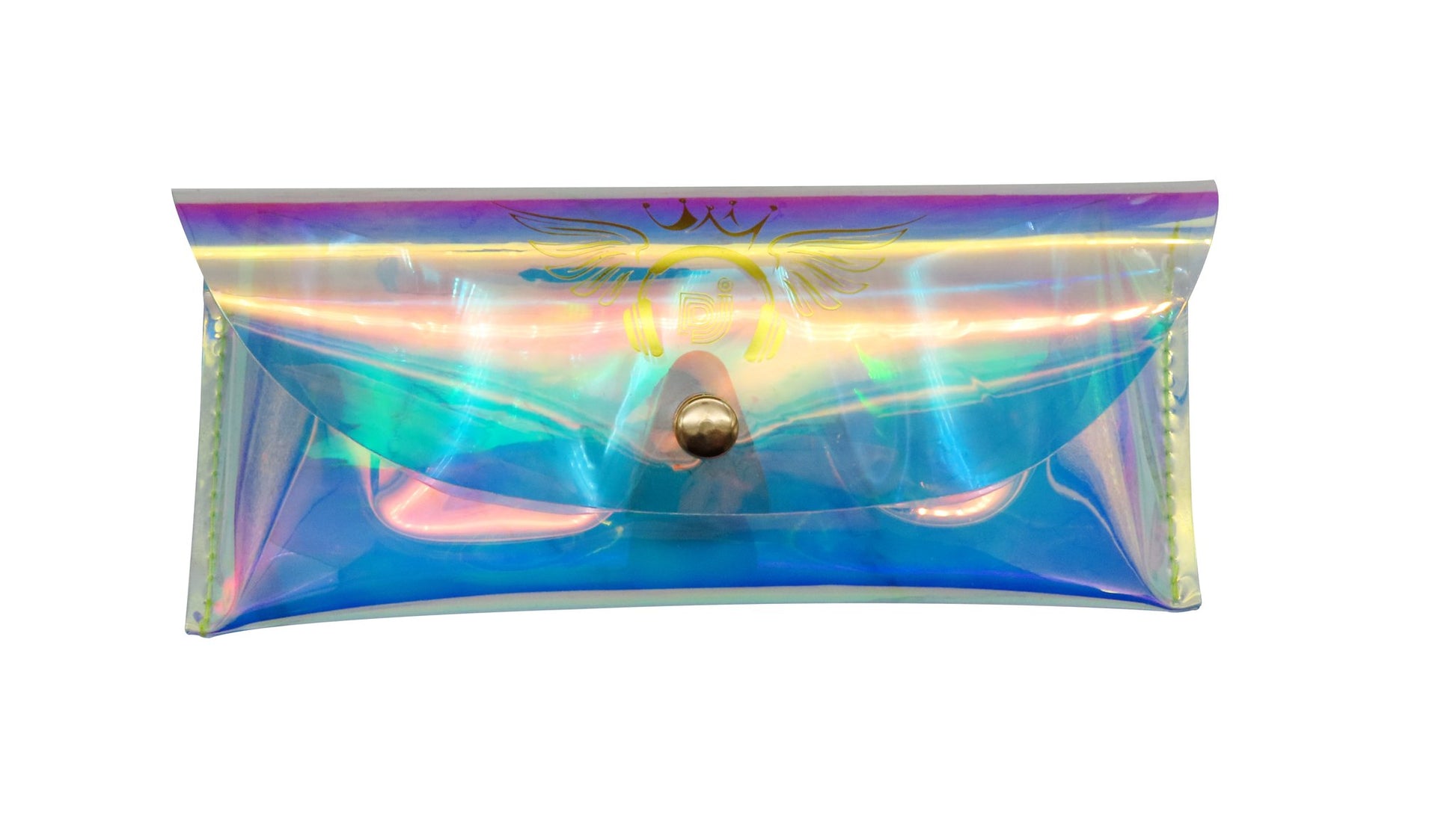 Custom Holographic PVC Eyewear Pouch with Snap Closure | Image 3 | WIKA Packing