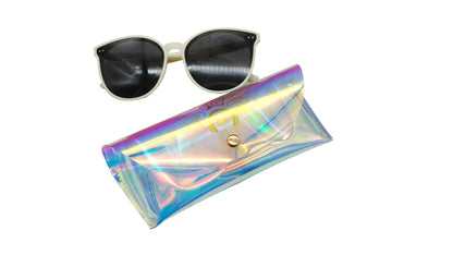 Custom Holographic PVC Eyewear Pouch with Snap Closure | Image 4 | WIKA Packing