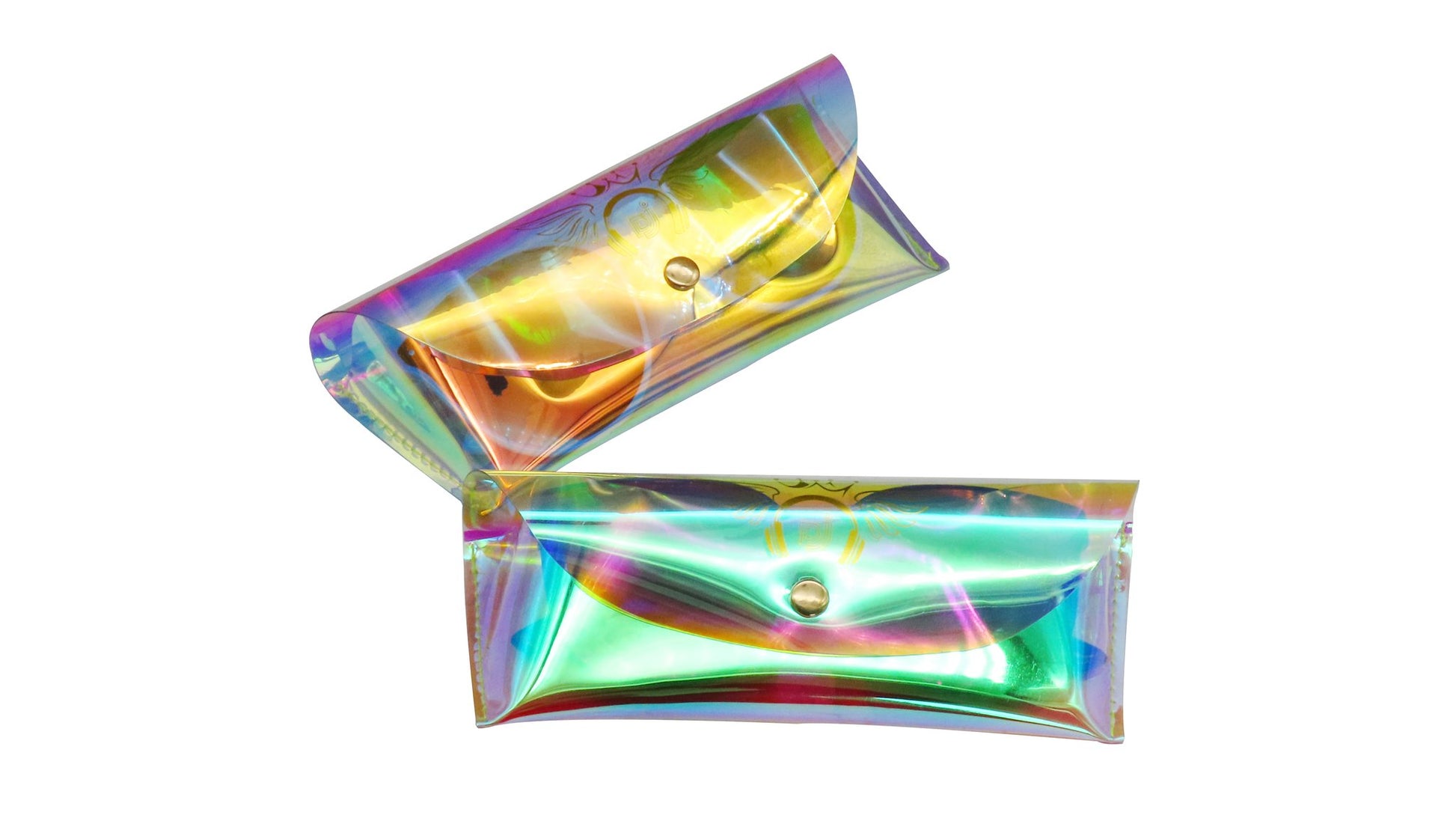 Custom Holographic PVC Eyewear Pouch with Snap Closure | Image 6 | WIKA Packing