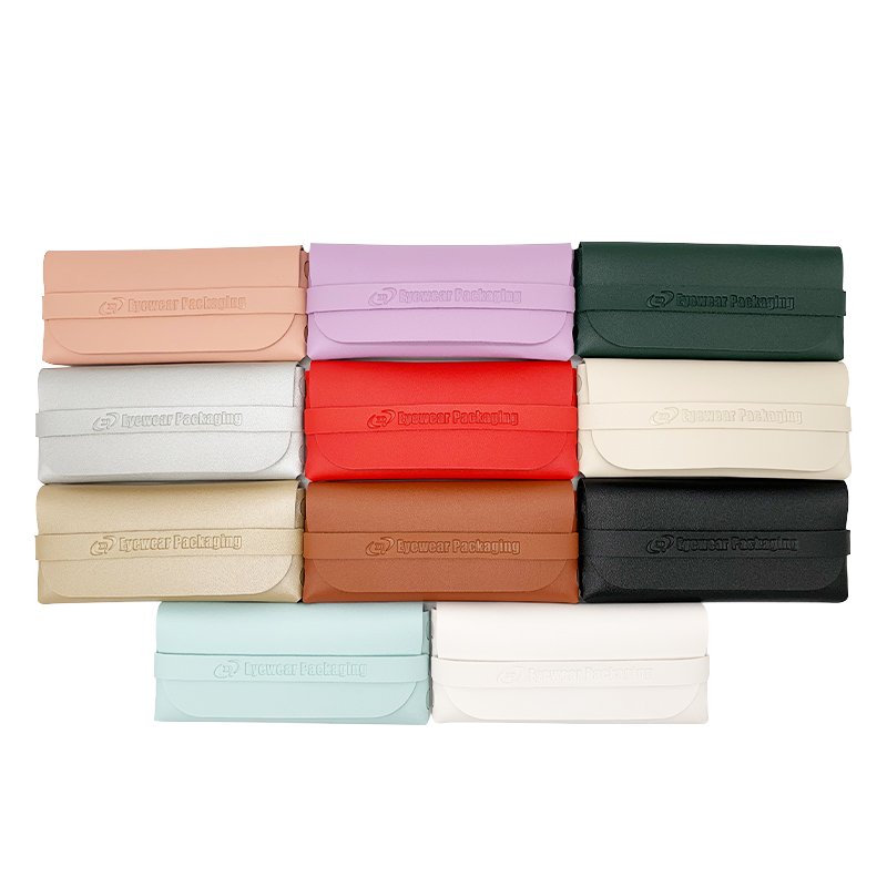Custom PU Leather Fold-Over Eyewear Pouch | Image 1 | WIKA Packing