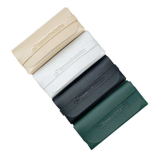 Custom PU Leather Fold-Over Eyewear Pouch | Image 3 | WIKA Packing