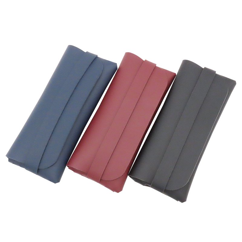 Custom Two-Tone Soft Eyewear Pouch with Strap | Image 2 | WIKA Packing
