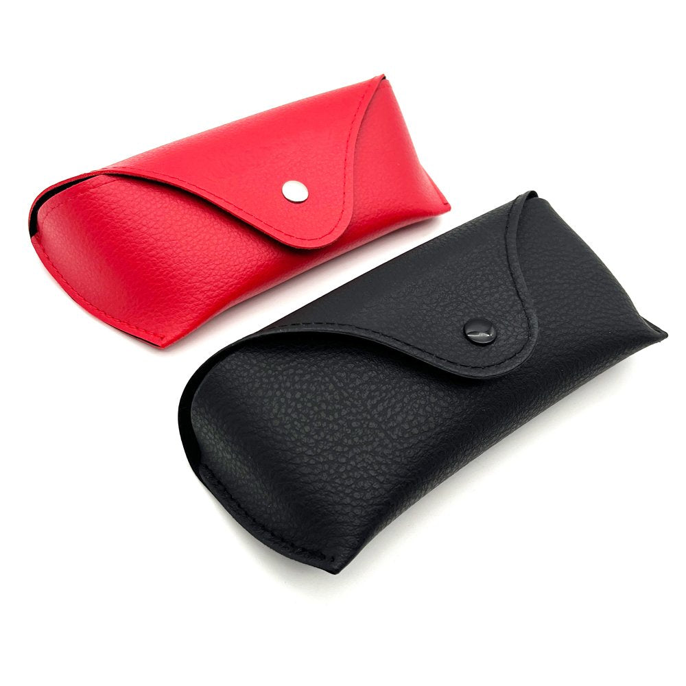 Custom PU Leather Snap Flap Eyewear Pouch | Image 1 | WIKA Packing