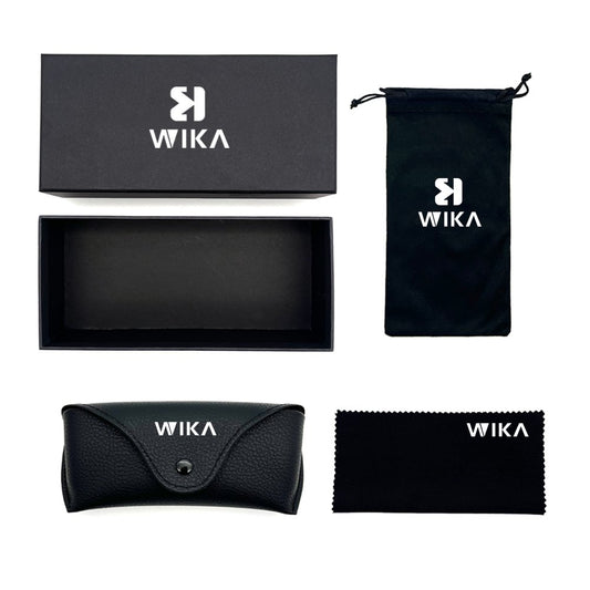 Custom Black PU Leather Eyewear Packaging Set | Image 1 | WIKA Packing