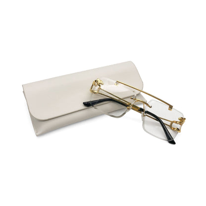 Custom Gray PU Leather Envelope Eyewear Pouch | Image 2 | WIKA Packing