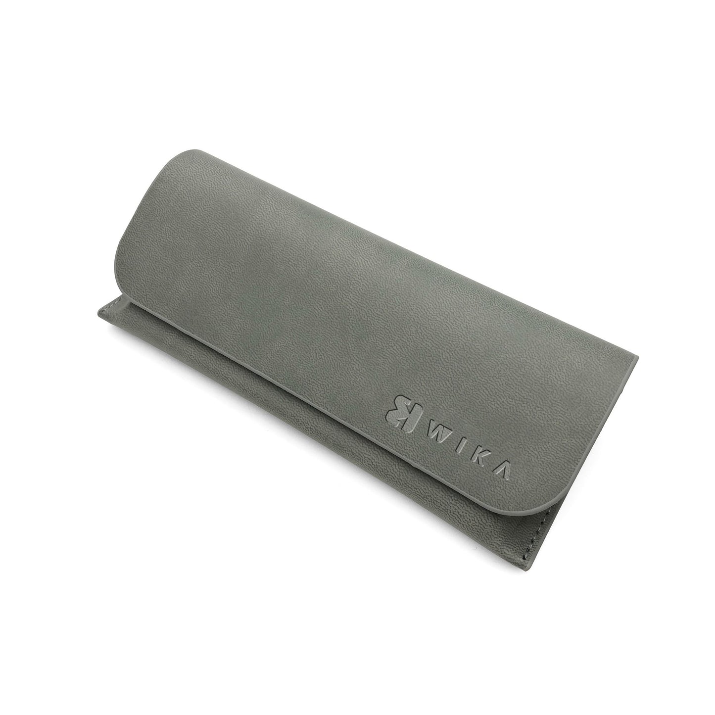 Custom Gray PU Leather Envelope Eyewear Pouch | Image 3 | WIKA Packing