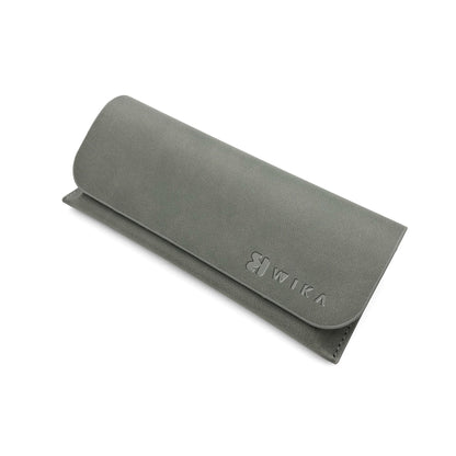 Custom Gray PU Leather Envelope Eyewear Pouch | Image 3 | WIKA Packing