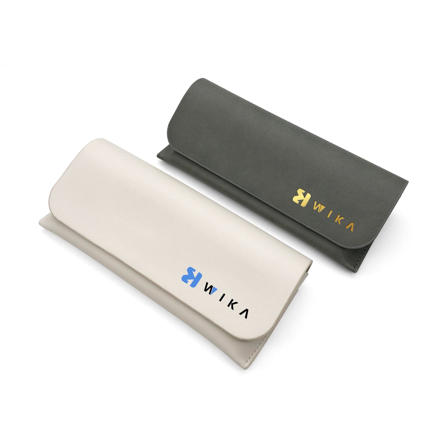 Custom Gray PU Leather Envelope Eyewear Pouch | Image 4 | WIKA Packing