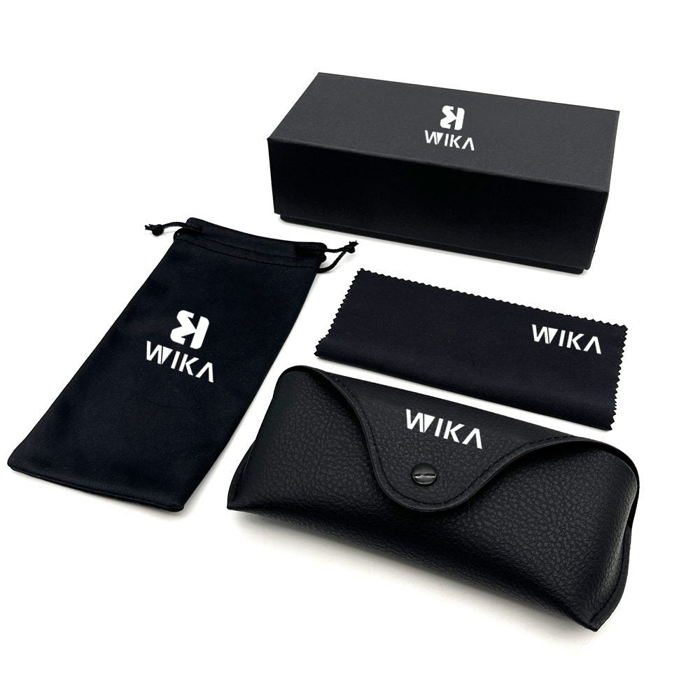 Custom Black PU Leather Eyewear Packaging Set