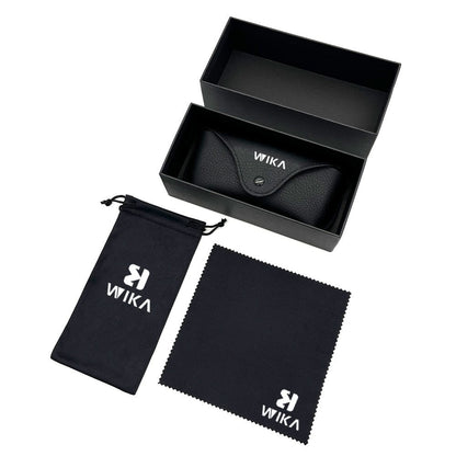 Custom Black PU Leather Eyewear Packaging Set