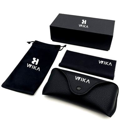 Custom Black PU Leather Eyewear Packaging Set