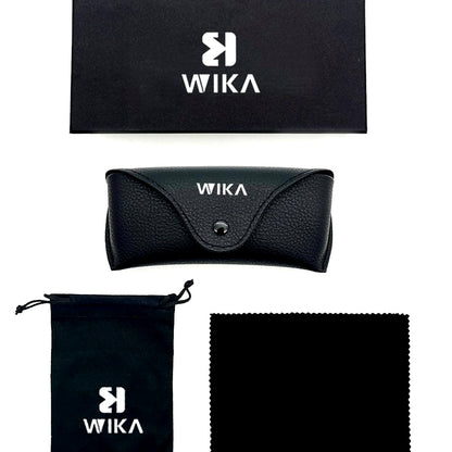 Custom Black PU Leather Eyewear Packaging Set