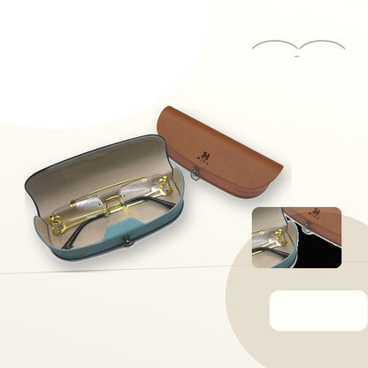 Custom Two-Tone Glasses Case with Ring Detail