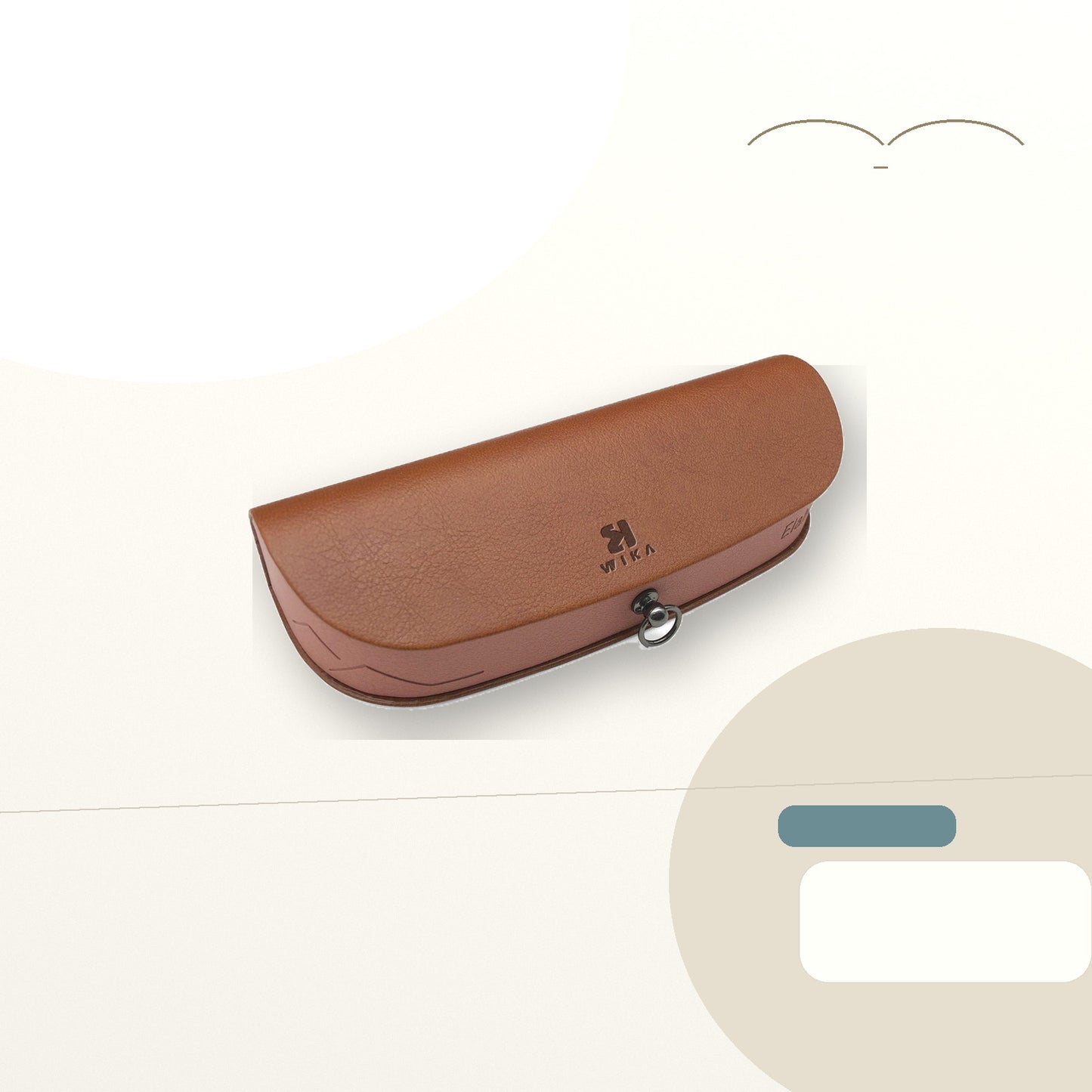 Custom Two-Tone Glasses Case with Ring Detail