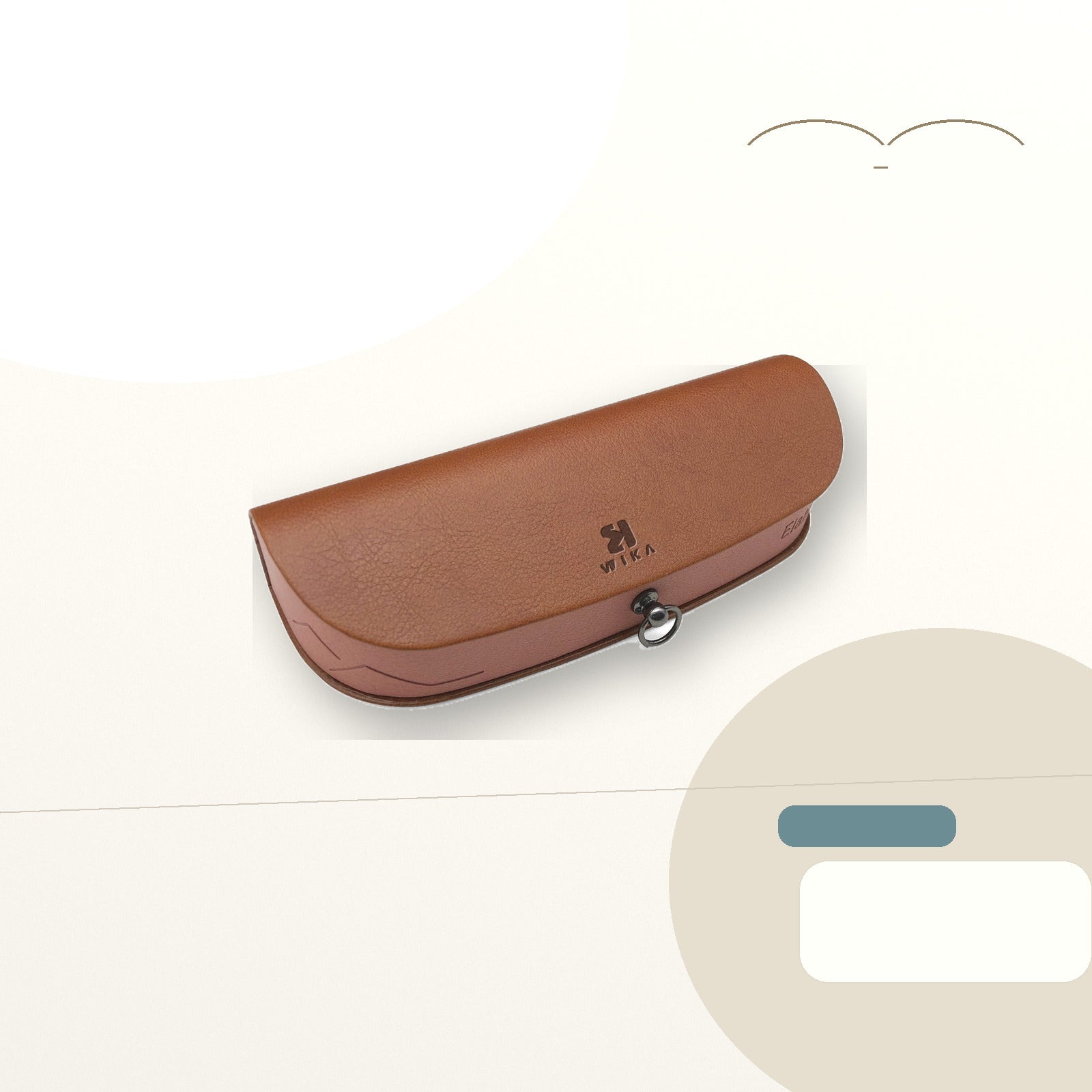 Custom Two-Tone Glasses Case with Ring Detail