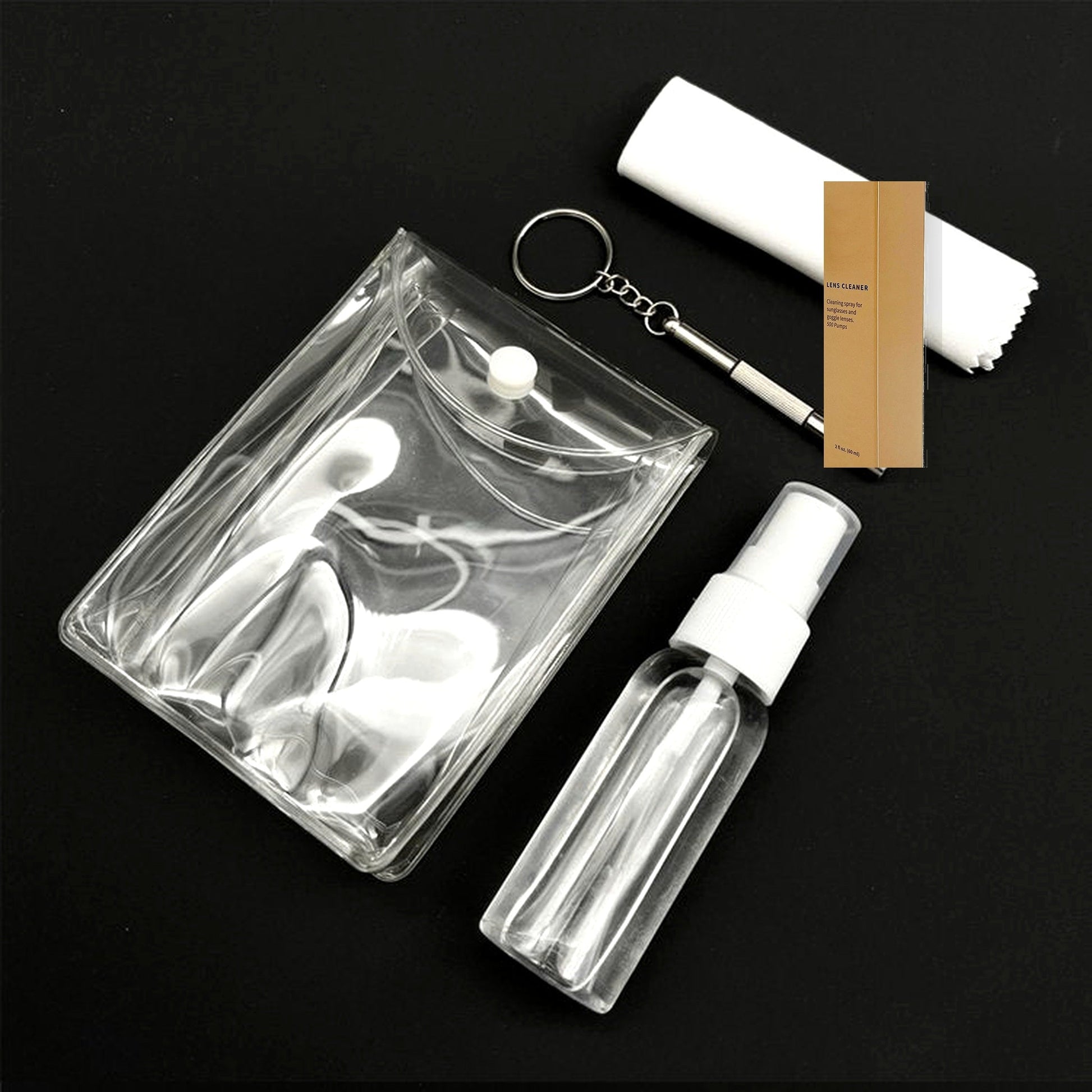 Custom Lens Cleaning Kit - Spray with Retail Box