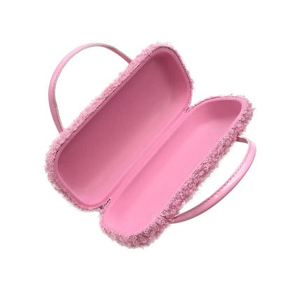 Pink Love Kids Sunglasses Case — detail view