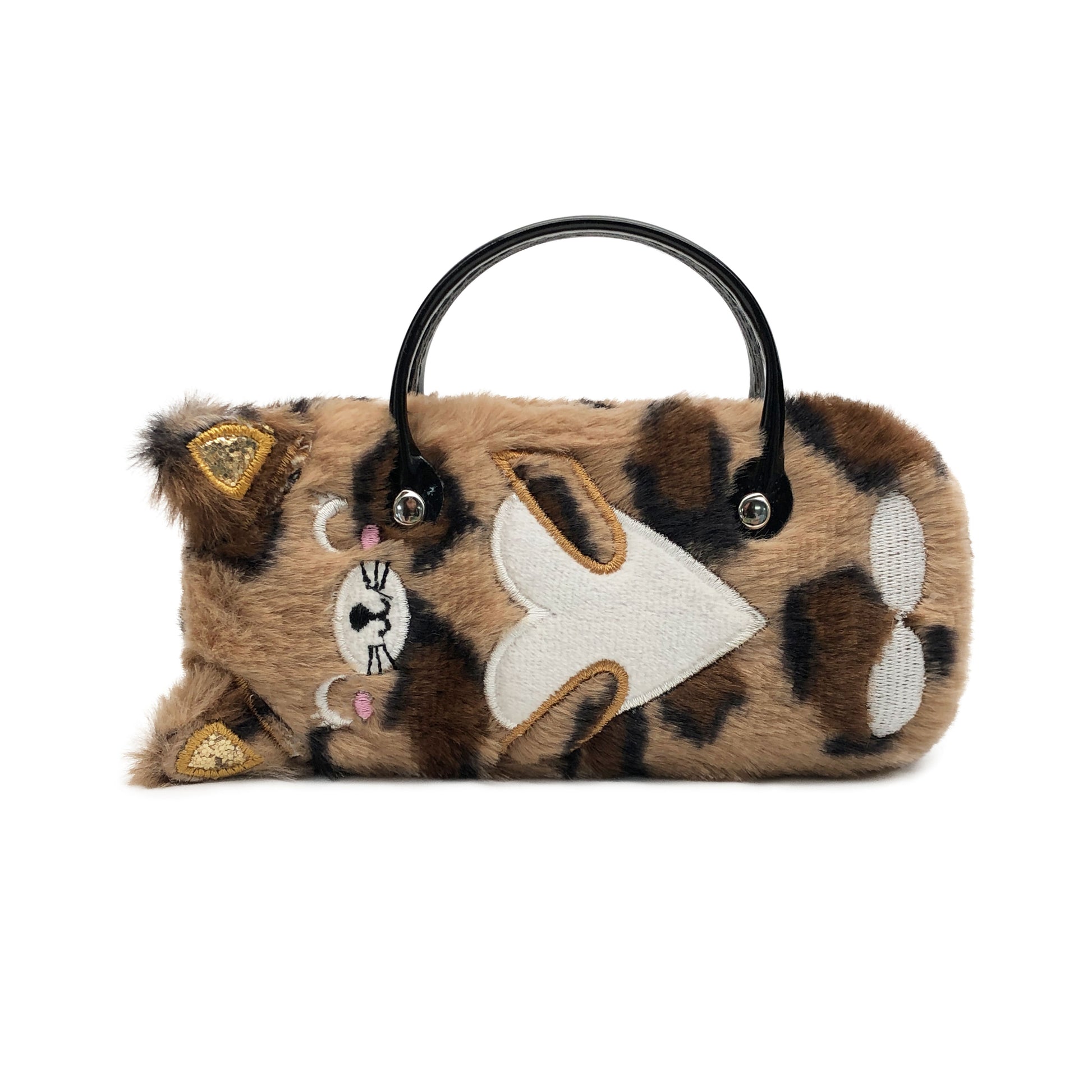 Leopard Cat Kids Sunglasses Case — front view