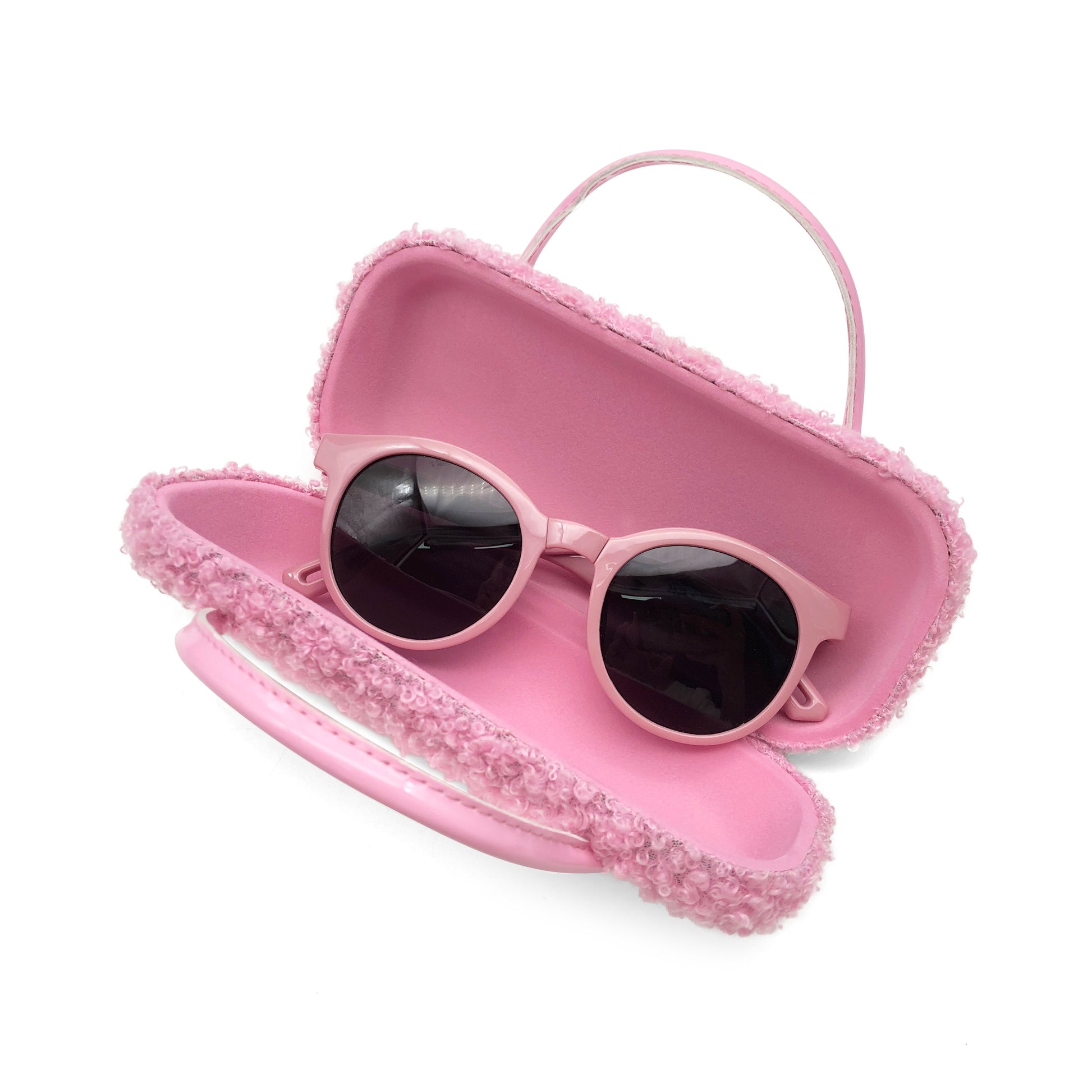 Pink Love Kids Sunglasses Case — material detail