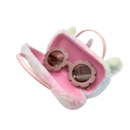 Colorful Unicorn Kids Sunglasses Case — construction detail