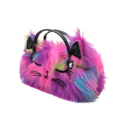 Colorful Furry Cat Kids Sunglasses Case — alternate view