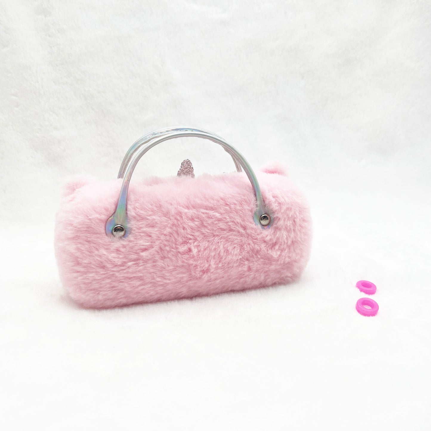 Silver Unicorn Kids Sunglasses Case — material detail