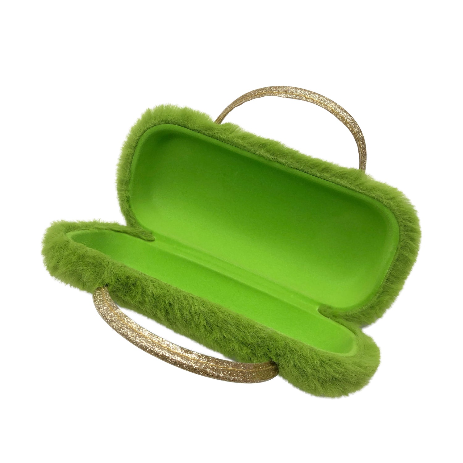 Green Bow Kids Sunglasses Case — detail view