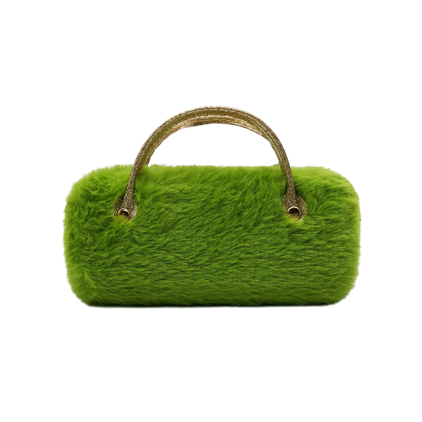 Green Bow Kids Sunglasses Case — open case view