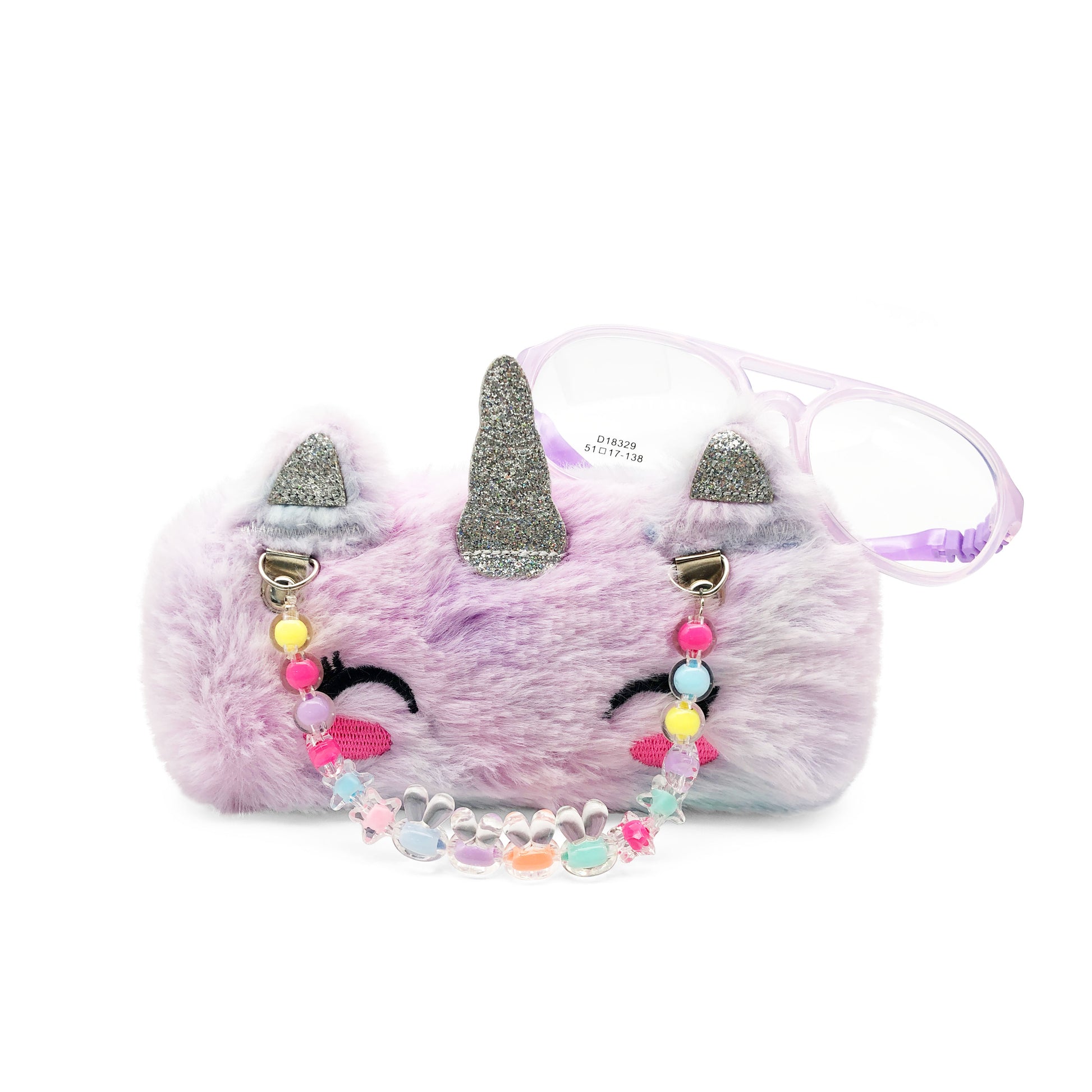 Candy Unicorn Kids Sunglasses Case — feature detail
