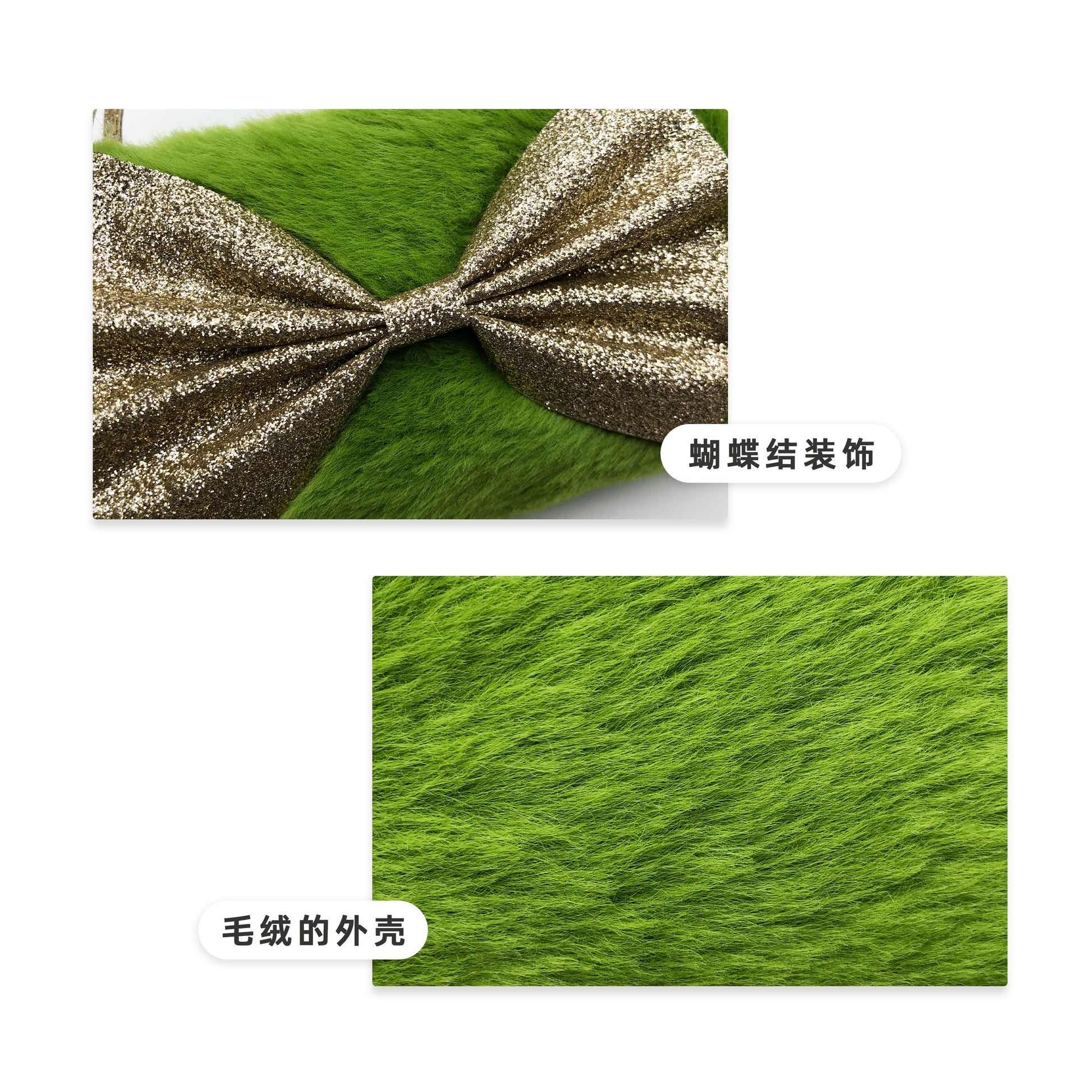 Green Bow Kids Sunglasses Case — feature detail