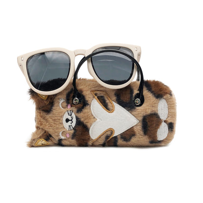 Leopard Cat Kids Sunglasses Case — construction detail