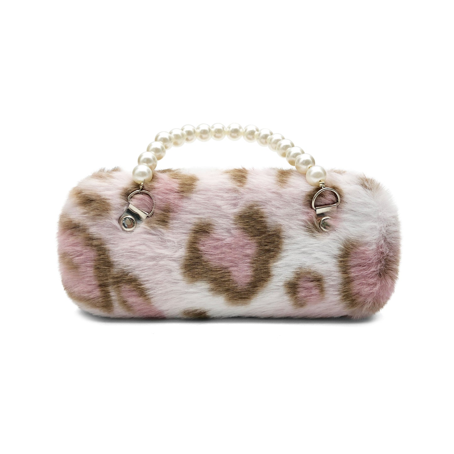 Leopard Pearl Handle Kids Sunglasses Case — open case view